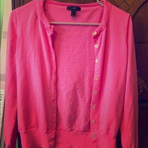 J Crew bubblegum pink cardigan size S